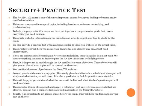 security practice test reddit